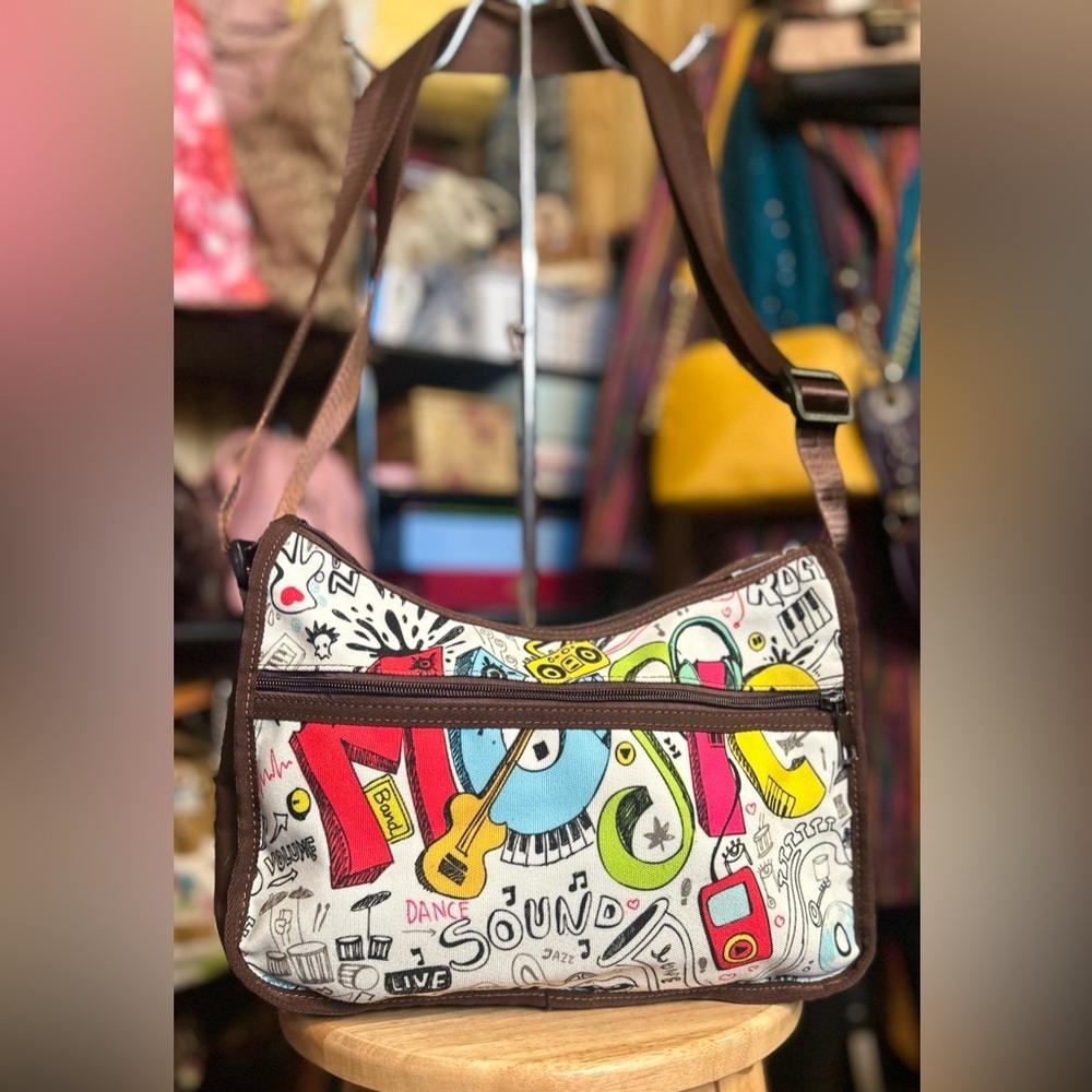 LeSportSac Limited Edition Music Crossbody Canvas Bag LIKE NEW!​​